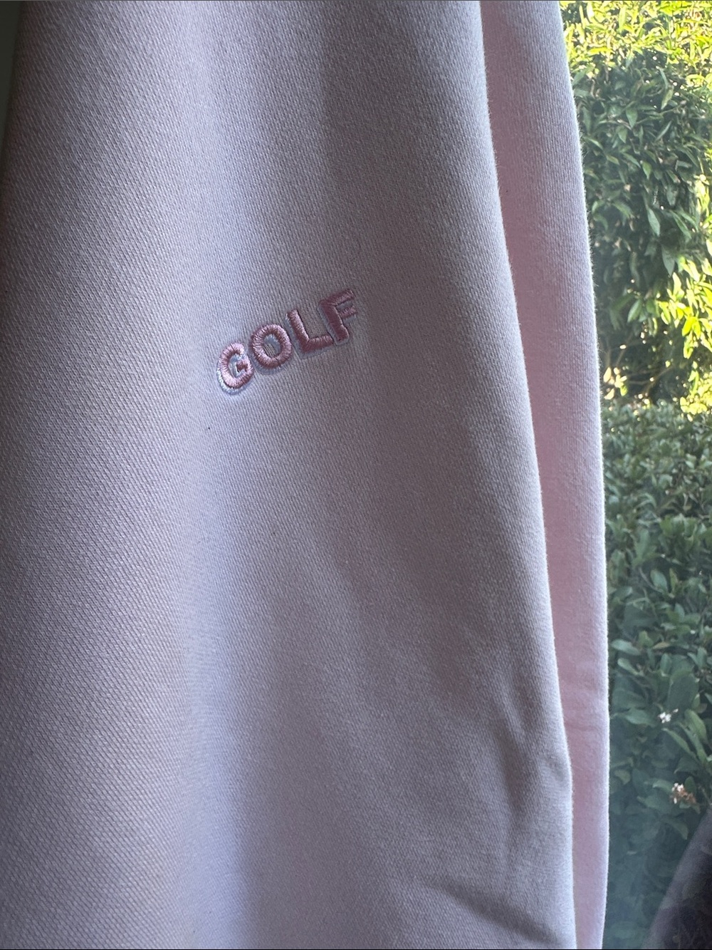 Golf Wang Light Pink Embroidered Logo Crewneck Sweatshirt